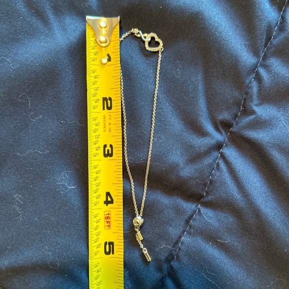 SWAROVSKI • Silver Infinity Heart Chain Bracelet • - Picture 9 of 11